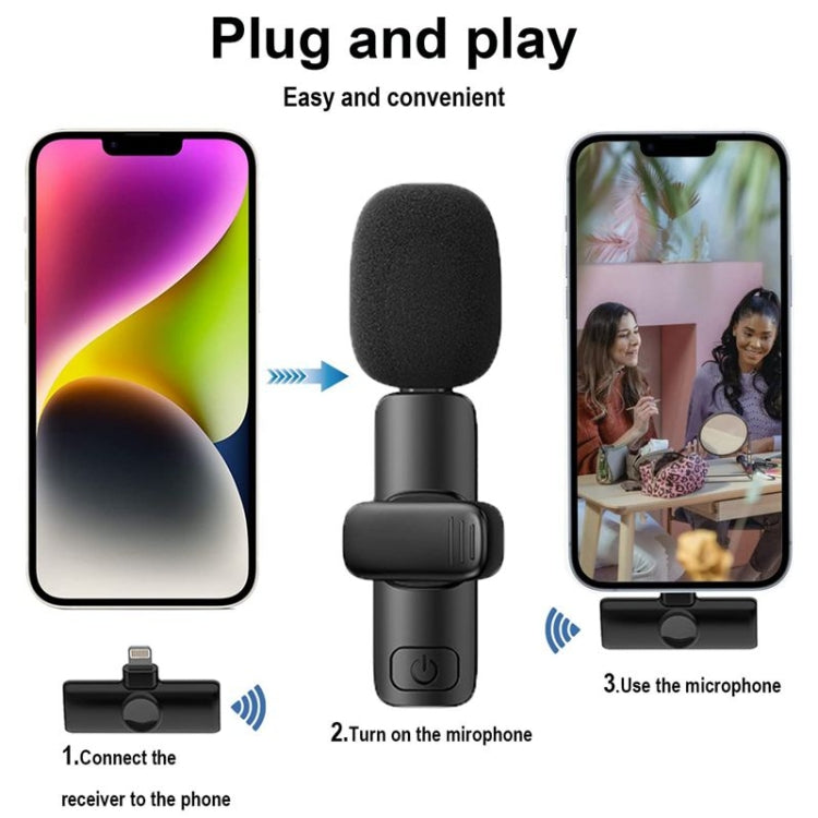 Bluetooth  Mini Microphone Wireless Lavalier Noise Reduction Microphone for iPhone / iPad, with 8 Pin Receiver & Dual Microphones - free shipping - PMC TechLife - Order now!