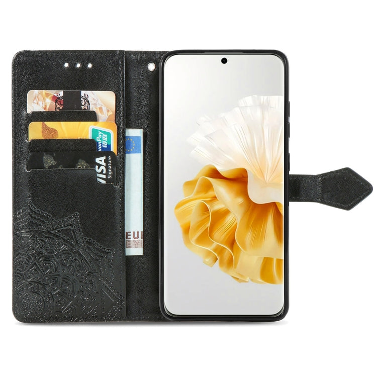 For Huawei P60 Pro Mandala Flower Embossed Leather Phone Case(Black) - free shipping - PMC TechLife - Order now!