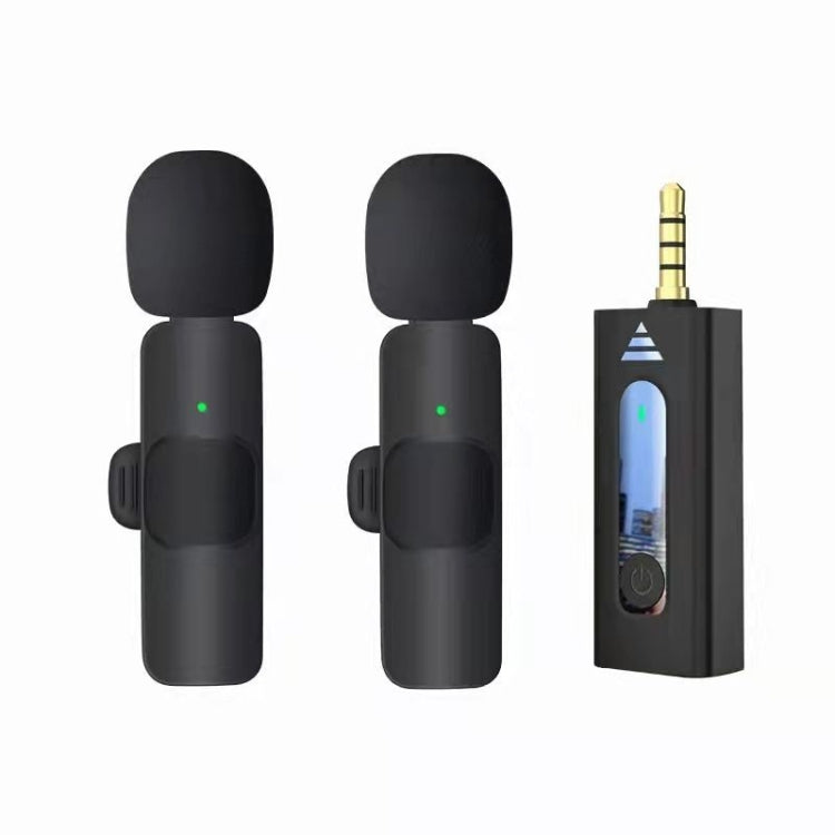 One by Two Lavalier Wireless Noise Reduction Microphone for Phone /  Camera / Laptop / MacBook with 3.5mm Receiver - free shipping - PMC TechLife - Order now!