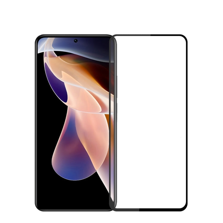 For OPPO K11x PINWUYO 9H 2.5D Full Screen Tempered Glass Film(Black) - OPPO Tempered Glass by PINWUYO | Online Shopping South Africa | PMC TechLife | Buy Now Pay Later Mobicred