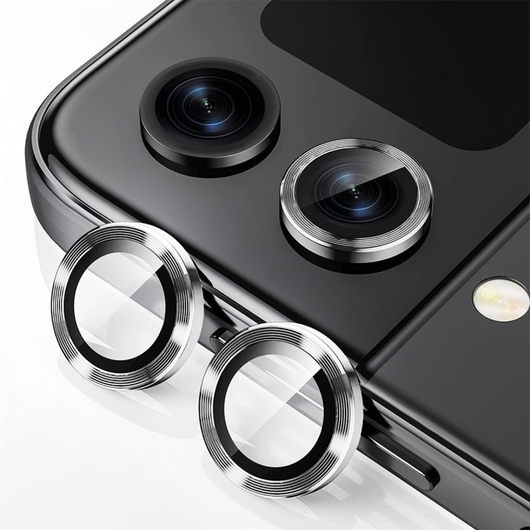 For Samsung Galaxy Z Flip5 ENKAY Hat-Prince 9H Rear Lens Aluminium Alloy Tempered Glass Film(Silver) - free shipping - PMC TechLife - Order now!