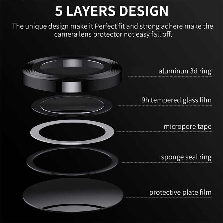 For Samsung Galaxy Z Flip5 ENKAY Hat-Prince 9H Rear Lens Aluminium Alloy Tempered Glass Film(Silver) - free shipping - PMC TechLife - Order now!