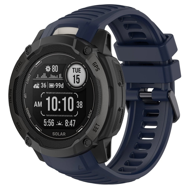 For Garmin Instinct 2X Sports Silicone Replacement Watch Band(Midnight Blue) - Watch Bands by PMC TechLife | Online Shopping South Africa | PMC TechLife