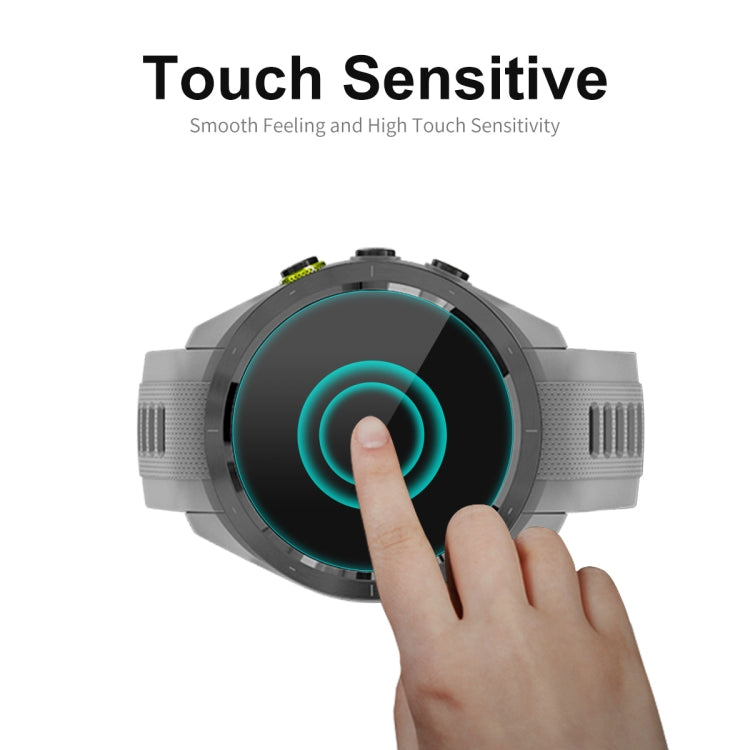 For Garmin Approach S70 2pcs ENKAY 0.2mm 9H Tempered Glass Screen Protector Watch Film - Screen Protector by ENKAY | Online Shopping South Africa | PMC TechLife