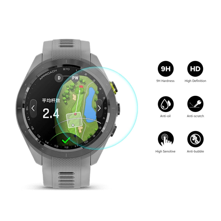 Compatible with Garmin Approach S70 42mm 10pcs ENKAY 0.2mm 9H Tempered Glass Screen Protector Watch Film - Screen Protector by ENKAY | Online Shopping South Africa | PMC TechLife | Buy Now Pay Later Mobicred