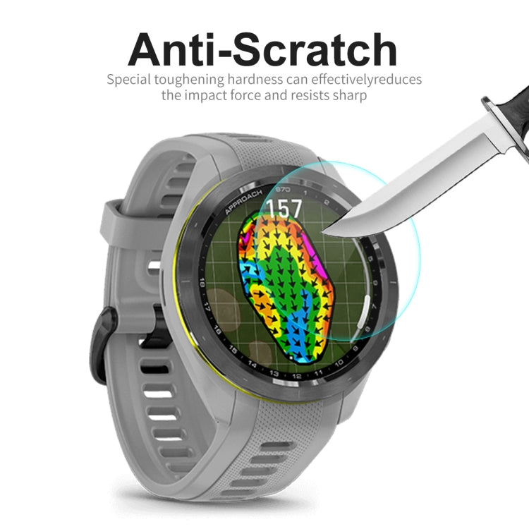 Compatible with Garmin Approach S70 42mm 5pcs ENKAY 0.2mm 9H Tempered Glass Screen Protector Watch Film - Screen Protector by ENKAY | Online Shopping South Africa | PMC TechLife | Buy Now Pay Later Mobicred