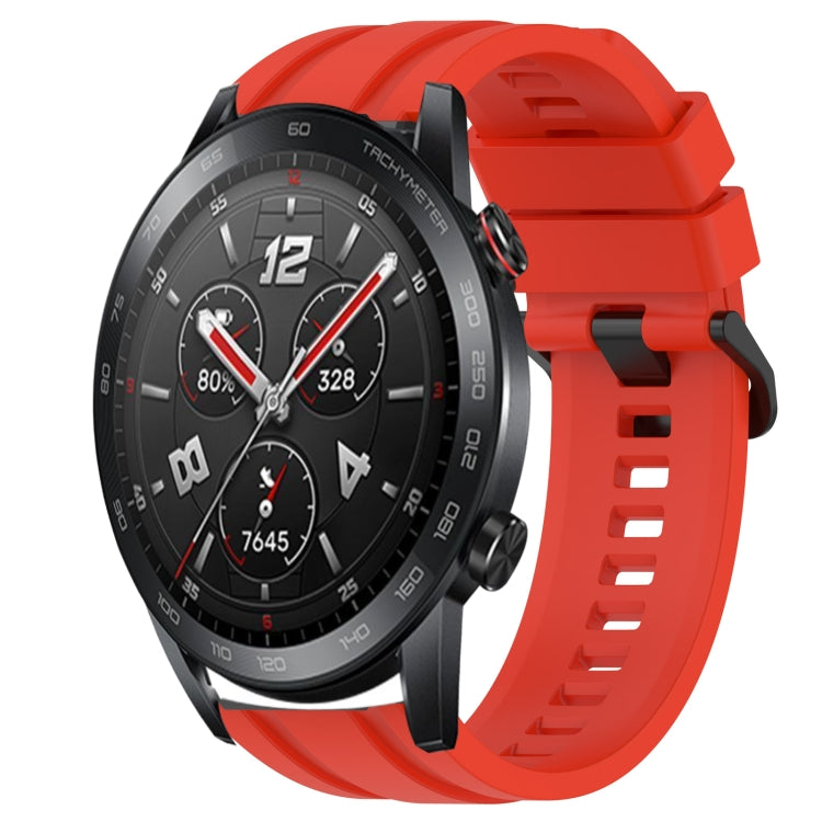 For Huawei Watch GT3 Pro 46mm Long & Short Sports Solid Color Silicone Watch Band Set(Red) - Watch Bands by PMC TechLife | Online Shopping South Africa | PMC TechLife
