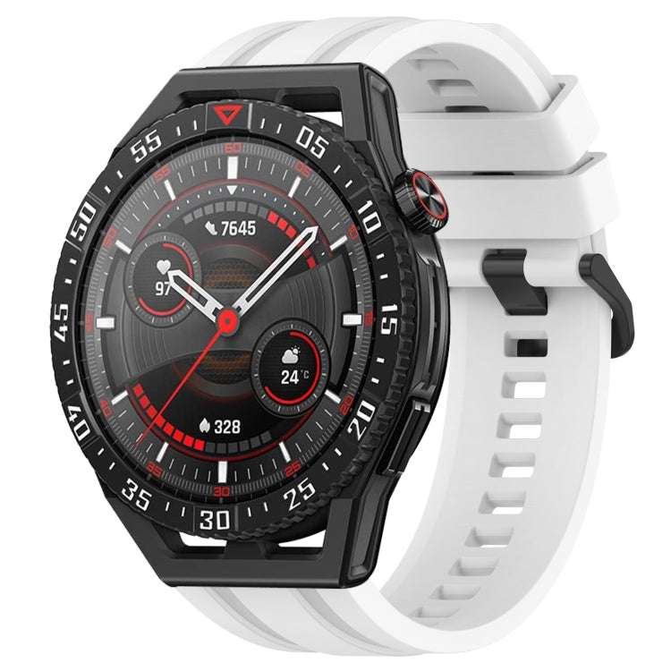 For Huawei Watch GT3 SE Long & Short Sports Solid Color Silicone Watch Band Set(White) - Watch Bands by PMC TechLife | Online Shopping South Africa | PMC TechLife