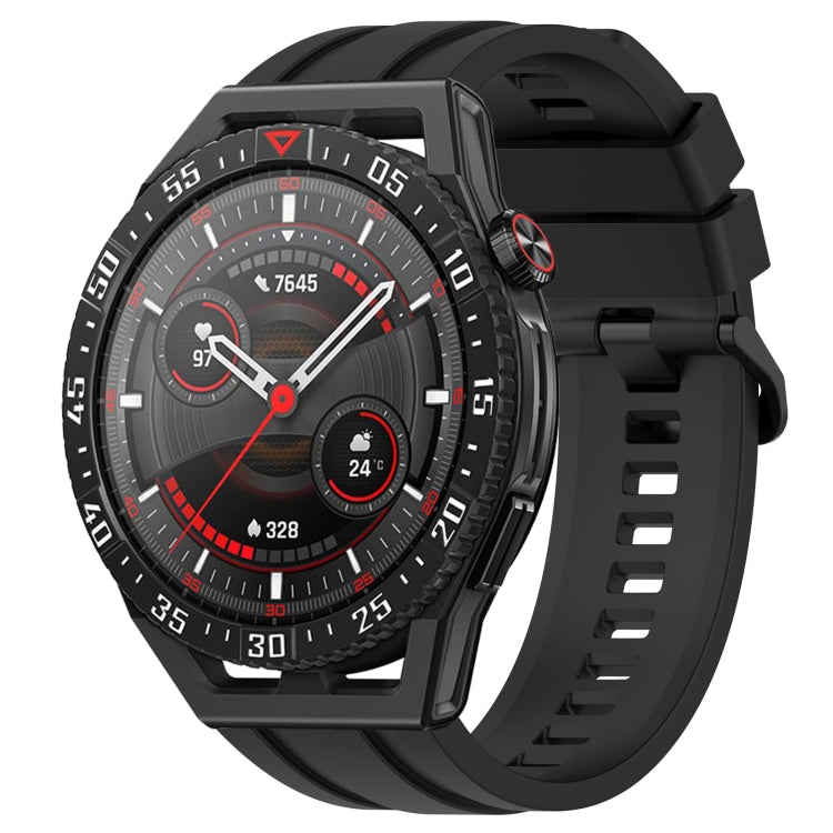 For Huawei Watch GT3 SE Long & Short Sports Solid Color Silicone Watch Band Set(Black) - Watch Bands by PMC TechLife | Online Shopping South Africa | PMC TechLife