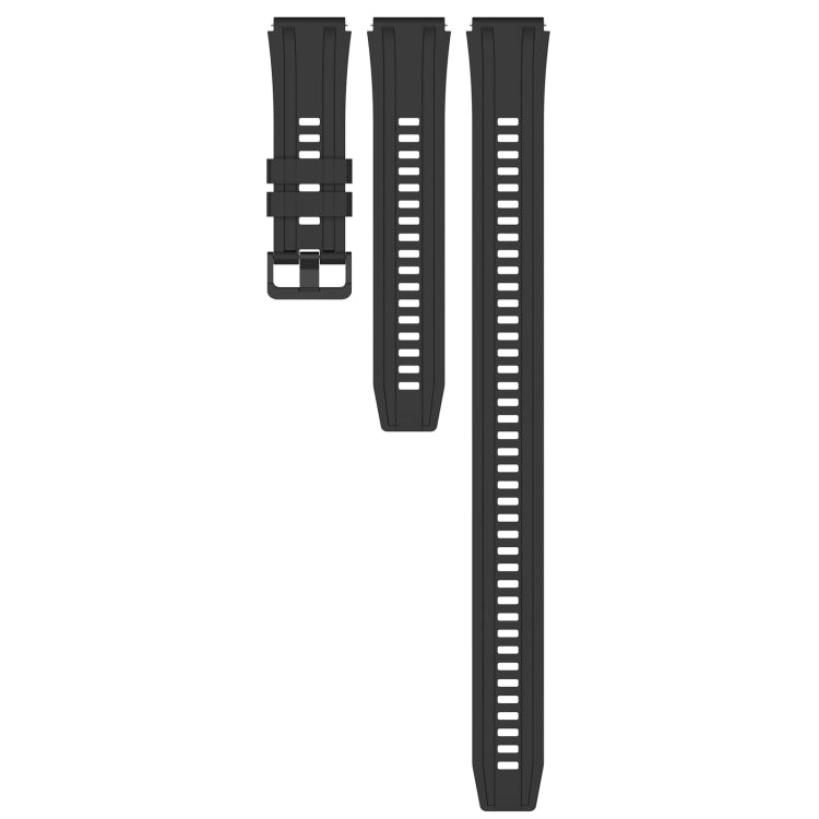 For Huawei Watch GT3 SE Long & Short Sports Solid Color Silicone Watch Band Set(Black) - Watch Bands by PMC TechLife | Online Shopping South Africa | PMC TechLife