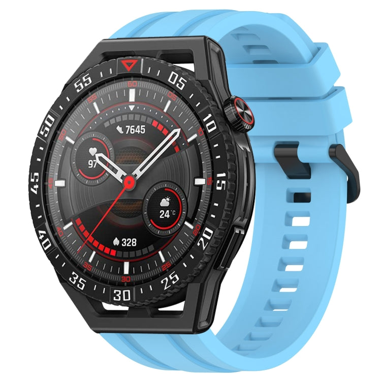 For Huawei Watch GT3 SE Long & Short Sports Solid Color Silicone Watch Band Set(Sky Blue) - Watch Bands by PMC TechLife | Online Shopping South Africa | PMC TechLife
