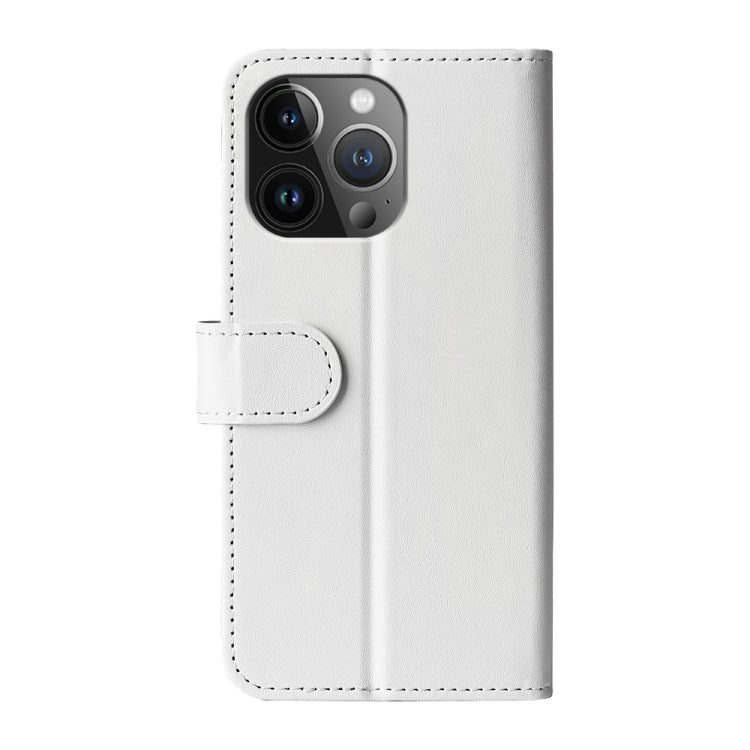 For iPhone 15 Pro Max R64 Texture Horizontal Flip Leather Phone Case(White) - free shipping - PMC TechLife - Order now!