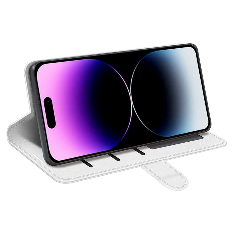 For iPhone 15 Pro Max R64 Texture Horizontal Flip Leather Phone Case(White) - free shipping - PMC TechLife - Order now!