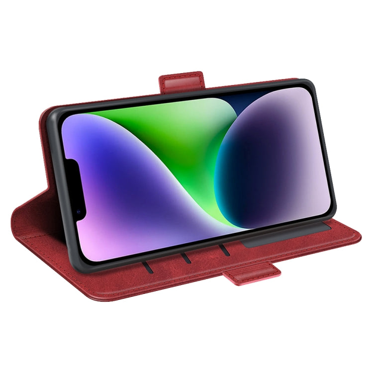 For iPhone 15 Dual-side Magnetic Buckle Horizontal Flip Leather Phone Case(Red) - free shipping - PMC TechLife - Order now!