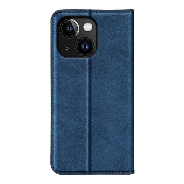 For iPhone 15 Retro-skin Magnetic Suction Leather Phone Case(Dark Blue) - free shipping - PMC TechLife - Order now!