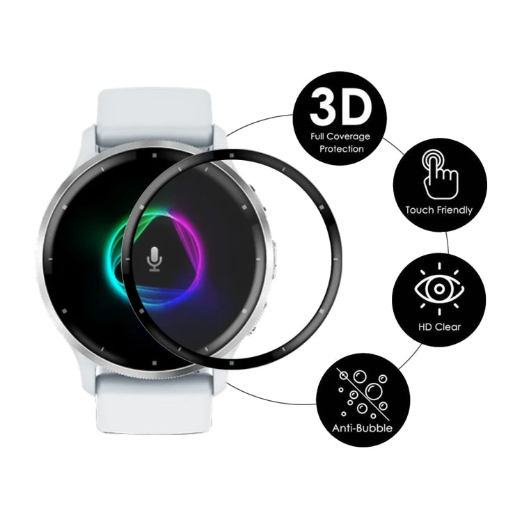 Compatible with Garmin Venu 3 5pcs ENKAY 3D Full Coverage Soft PC Edge + PMMA HD Screen Protector Film - Screen Protector by ENKAY | Online Shopping South Africa | PMC TechLife | Buy Now Pay Later Mobicred