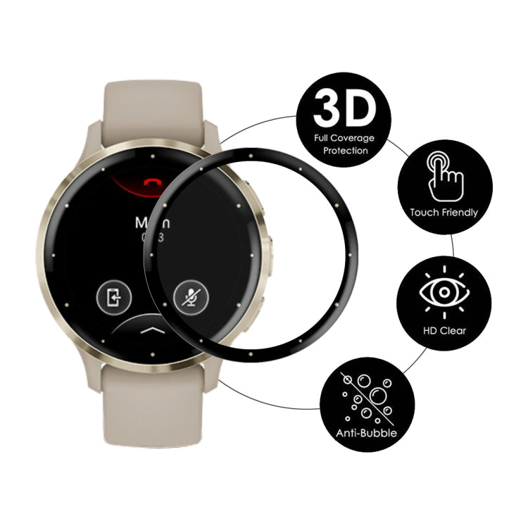 Compatible with Garmin Venu 3S 5pcs ENKAY 3D Full Coverage Soft PC Edge + PMMA HD Screen Protector Film - free shipping - PMC TechLife - Order now!