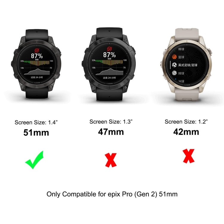 For Garmin Epix Pro Gen 2 51mm 10pcs ENKAY 3D Full Coverage Soft PC Edge + PMMA HD Screen Protector Film - Screen Protector by ENKAY | Online Shopping South Africa | PMC TechLife | Buy Now Pay Later Mobicred