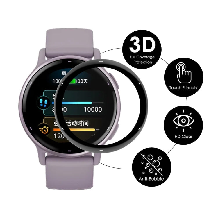 Compatible with Garmin Active 5 10pcs ENKAY 3D Full Coverage Soft PC Edge + PMMA HD Screen Protector Film - Screen Protector by ENKAY | Online Shopping South Africa | PMC TechLife | Buy Now Pay Later Mobicred