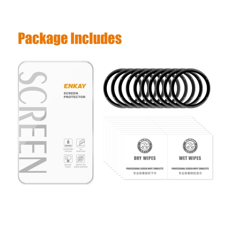 Compatible with Garmin Active 5 10pcs ENKAY 3D Full Coverage Soft PC Edge + PMMA HD Screen Protector Film - Screen Protector by ENKAY | Online Shopping South Africa | PMC TechLife | Buy Now Pay Later Mobicred