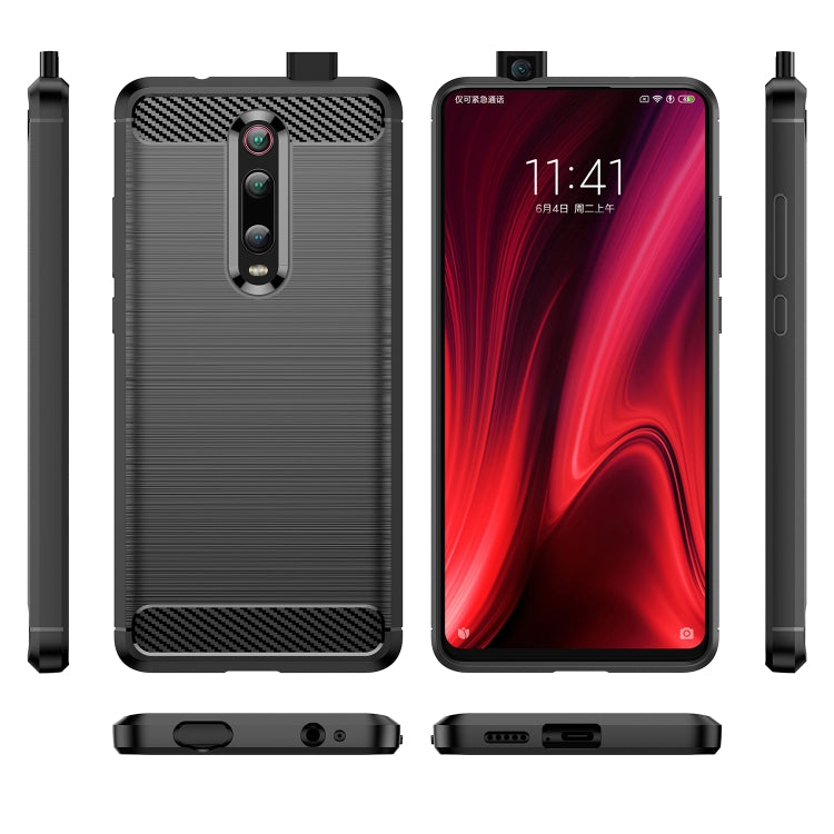 For Xiaomi Redmi K20 / K20 Pro / Mi 9T / 9T Pro Brushed Texture Carbon Fiber TPU Case - free shipping - PMC TechLife - Order now!