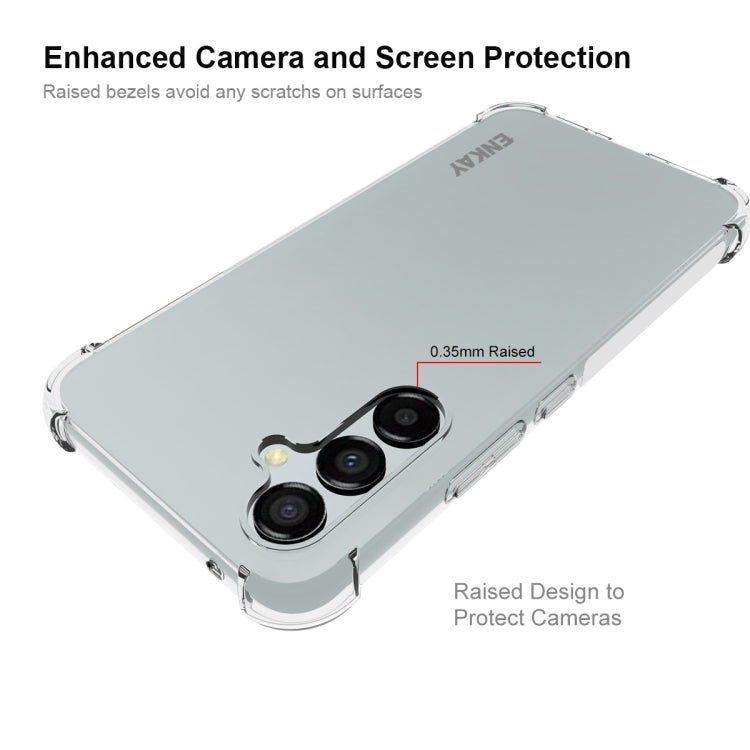 For Smausng Galaxy A54 5G ENKAY Transparent TPU Shockproof Phone Case with Glass Film - free shipping - PMC TechLife - Order now!