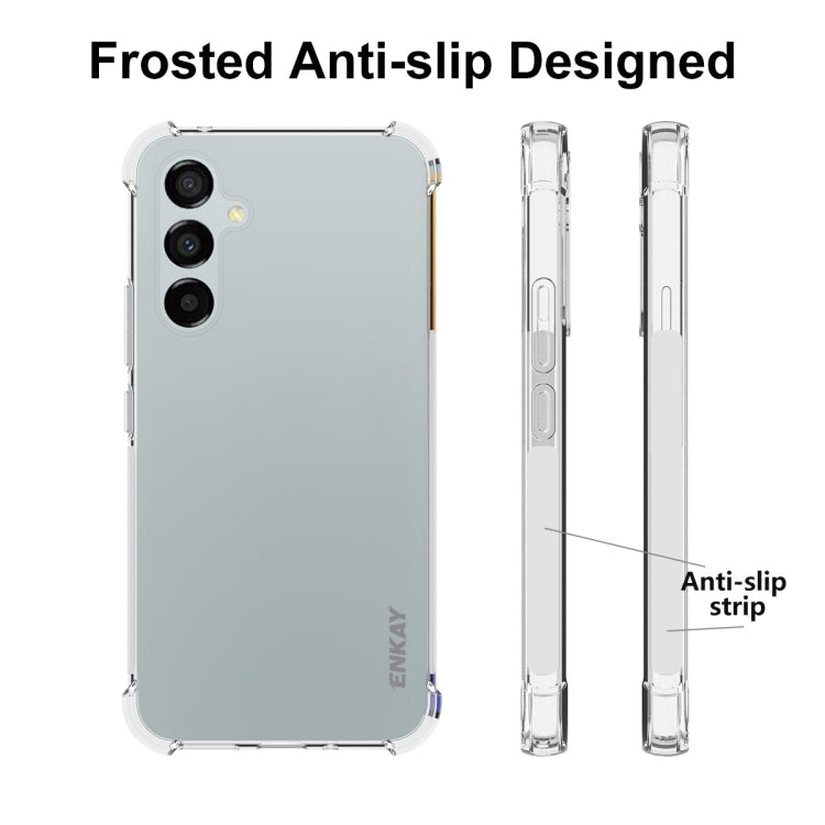 For Smausng Galaxy A54 5G ENKAY Transparent TPU Shockproof Phone Case with Glass Film - free shipping - PMC TechLife - Order now!
