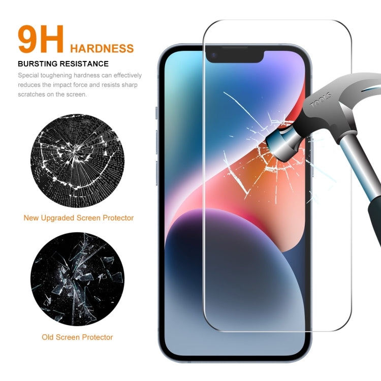 For iPhone 15 10pcs ENKAY 0.26mm 9H 2.5D High Aluminum-silicon Tempered Glass Film - iPhone 15 Tempered Glass by ENKAY | Online Shopping South Africa | PMC TechLife | Buy Now Pay Later Mobicred