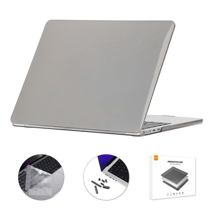 For MacBook Air 15.3 A2941 ENKAY EU Version 3 in 1 Crystal Protective Case with TPU Keyboard Film & Anti-dust Plugs(Grey) - free shipping - PMC TechLife - Order now!