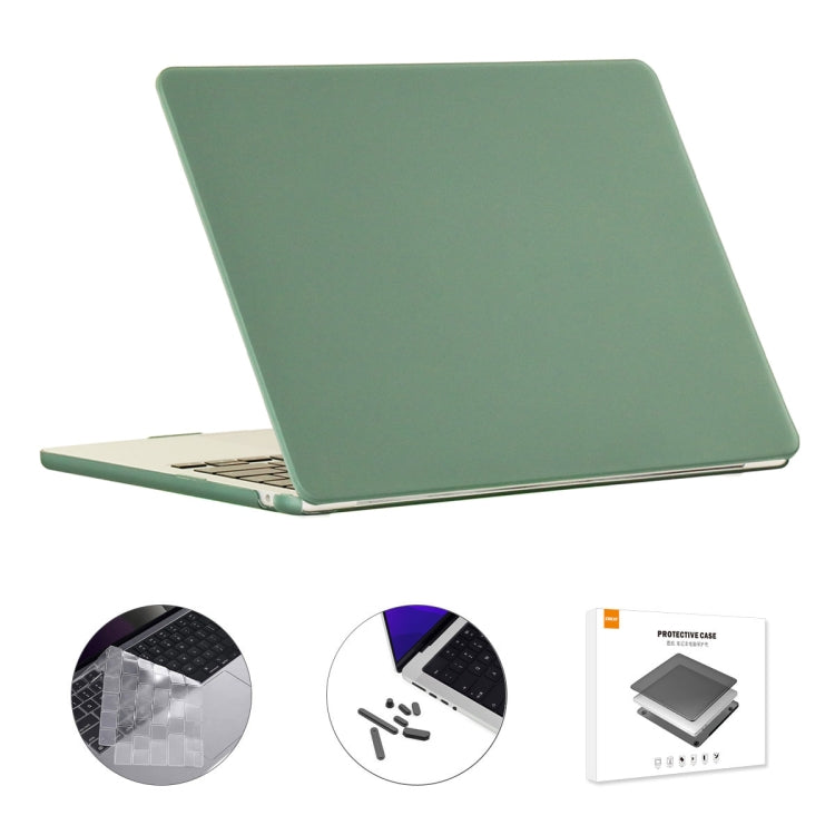 For MacBook Air 15.3 A2941 ENKAY EU Version 3 in 1 Matte Protective Case with TPU Keyboard Film & Anti-dust Plugs(Dark Grenn) - free shipping - PMC TechLife - Order now!