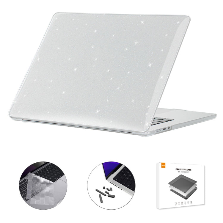 For MacBook Air 15.3 A2941 ENKAY EU Version 3 in 1 Bling Crystal Protective Case with TPU Keyboard Film & Anti-dust Plugs(Transparent) - MacBook Air Cases by ENKAY | Online Shopping South Africa | PMC TechLife