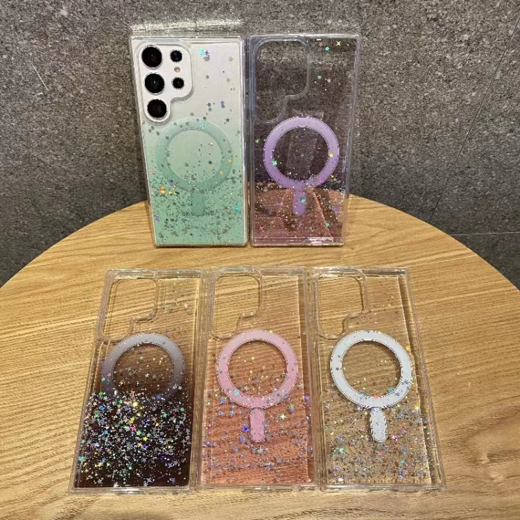 For Samsung Galaxy S23+ 5G Magsafe Glitter TPU Phone Protective Case(Pink) - Galaxy S23+ 5G Cases by PMC TechLife | Online Shopping South Africa | PMC TechLife