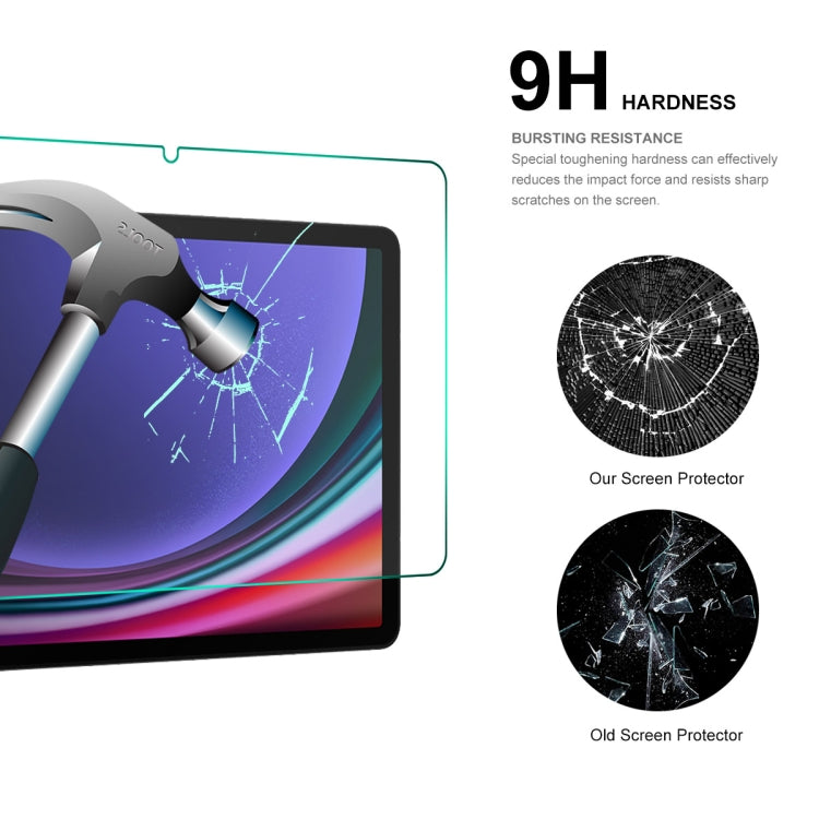 For Samsung Galaxy Tab S9+ / S9 FE 2pcs ENKAY Hat-Prince 0.33mm Explosion-proof Tempered Glass Film - Tab S9+ Tempered Glass by ENKAY | Online Shopping South Africa | PMC TechLife | Buy Now Pay Later Mobicred