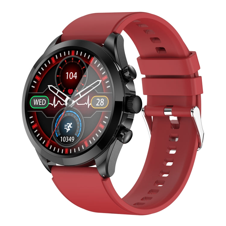 ET440 1.39 inch Color Screen Smart Silicone Strap Watch,Support Heart Rate / Blood Pressure / Blood Oxygen / Blood Glucose Monitoring(Red) - Smart Watches by PMC TechLife | Online Shopping South Africa | PMC TechLife | Buy Now Pay Later Mobicred