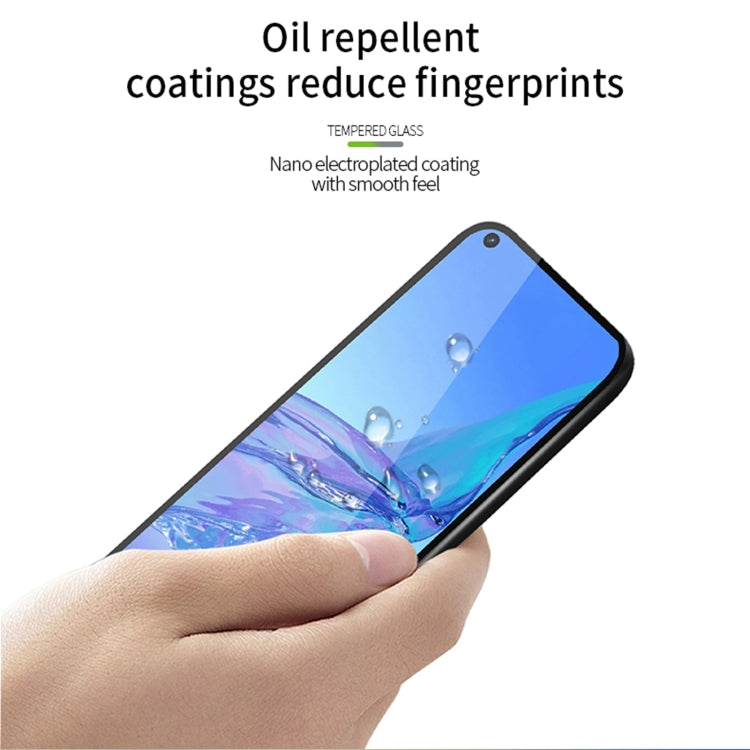 For OPPO Reno9 A PINWUYO 9H 2.5D Full Screen Tempered Glass Film(Black) - OPPO Tempered Glass by PINWUYO | Online Shopping South Africa | PMC TechLife | Buy Now Pay Later Mobicred