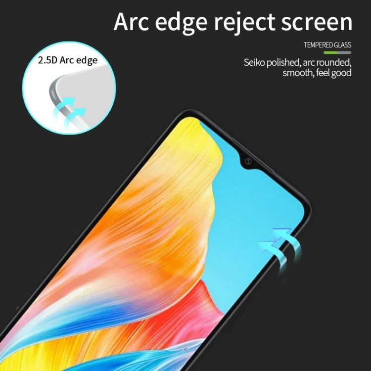 For OPPO A38 PINWUYO 9H 2.5D Full Screen Tempered Glass Film(Black) - free shipping - PMC TechLife - Order now!
