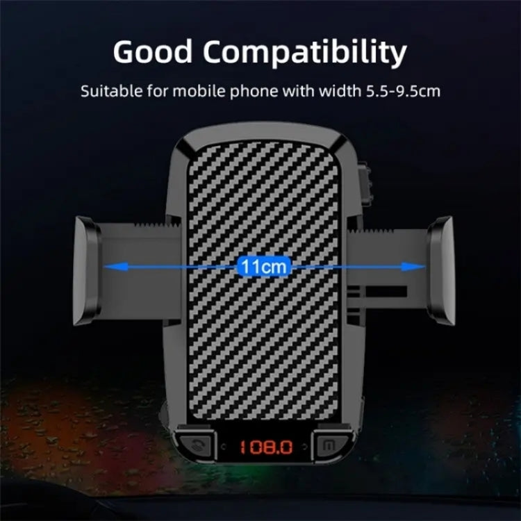 CS14 Car Interior Air Vent Mount Phone Stand MP3 Player FM Bluetooth Transmitter - Car Holders by PMC TechLife | Online Shopping South Africa | PMC TechLife