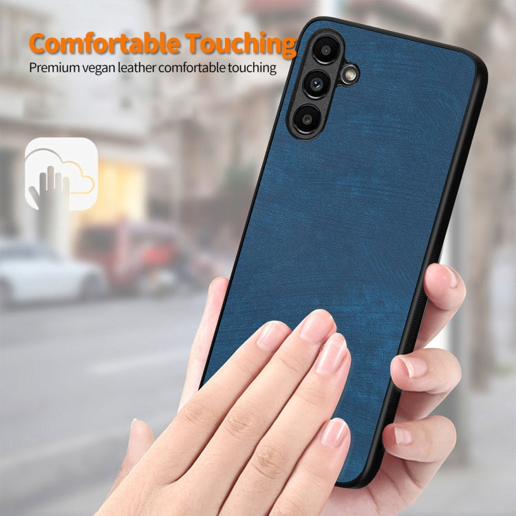 For Samsung Galaxy A34 5G ENKAY Retro Leather Skin PC Phone Case with High Aluminum-silicon Glass Film(Black) - free shipping - PMC TechLife - Order now!