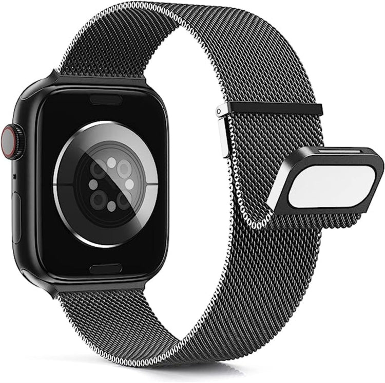 For Apple Watch 4 40mm Milan Double Magnetic Steel Mesh Watch Band(Gray) - Watch Bands by PMC TechLife | Online Shopping South Africa | PMC TechLife