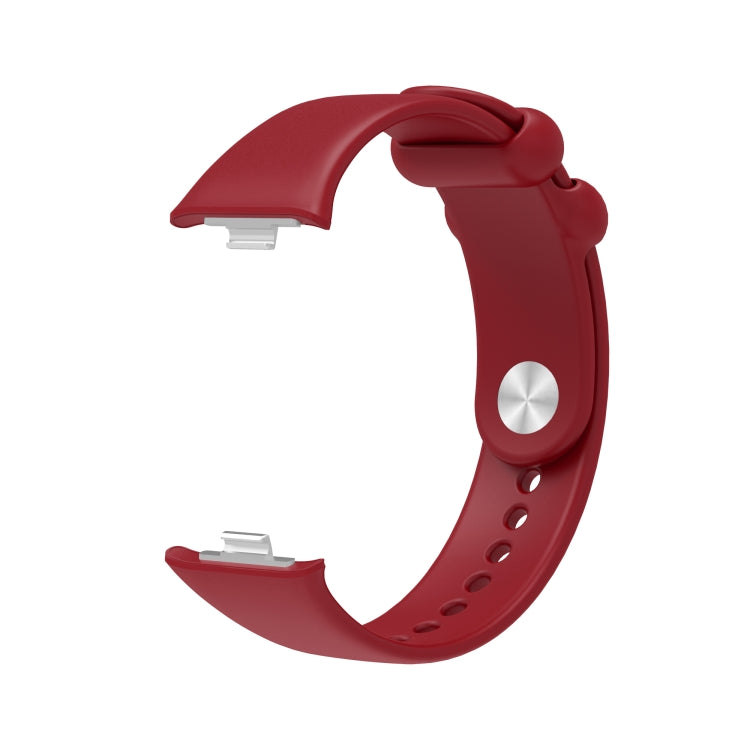 For Xiaomi Smart Band 9 Pro / 8 Pro Solid Color Reverse Buckle Silicone Watch Band(Wine Red) - free shipping - PMC TechLife - Order now!