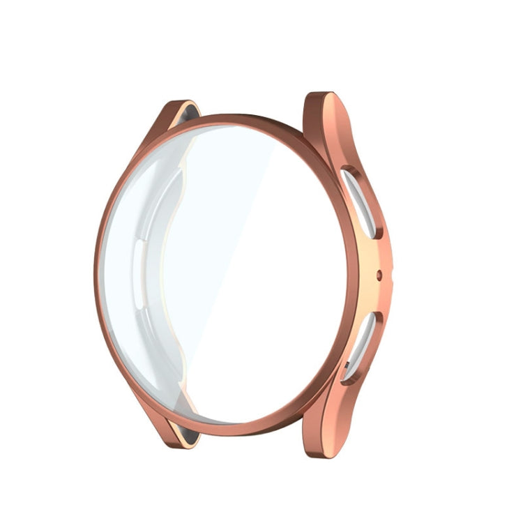 For Samsung Galaxy Watch6 40mm ENKAY Hat-Prince Full Coverage Electroplated Soft TPU Case with Screen Protection(Rose Gold) - Watch Cases by ENKAY | Online Shopping South Africa | PMC TechLife