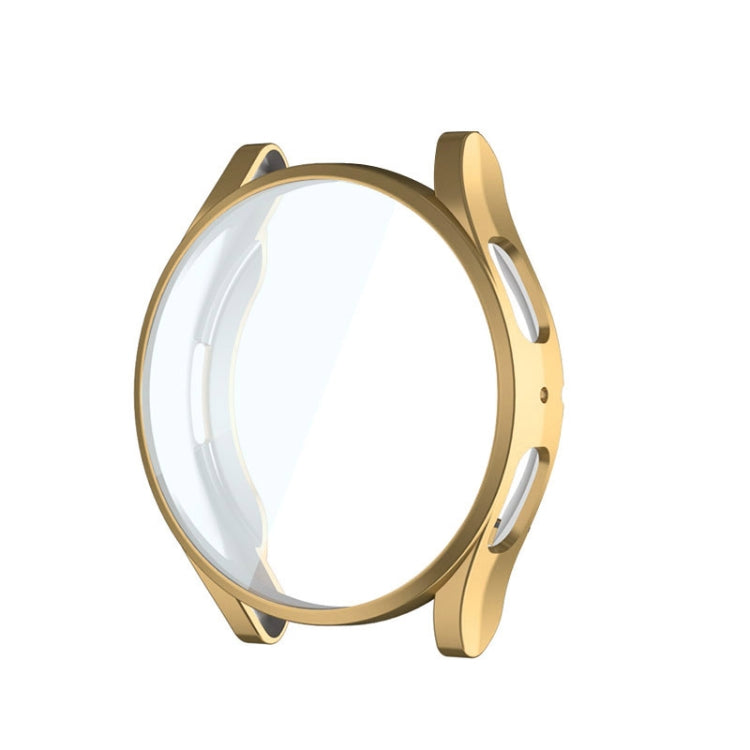 For Samsung Galaxy Watch6 44mm ENKAY Hat-Prince Full Coverage Electroplated Soft TPU Case with Screen Protection(Gold) - Watch Cases by ENKAY | Online Shopping South Africa | PMC TechLife