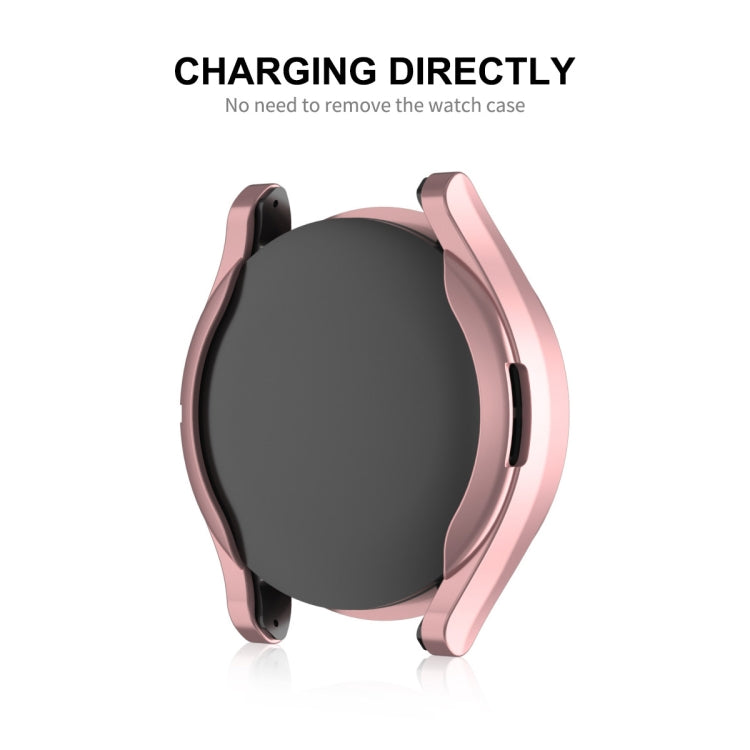 For Samsung Galaxy Watch6 44mm ENKAY Hat-Prince Full Coverage Electroplated Soft TPU Case with Screen Protection(Gold) - Watch Cases by ENKAY | Online Shopping South Africa | PMC TechLife