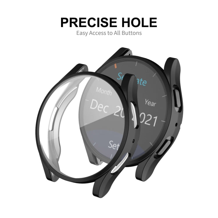 For Samsung Galaxy Watch6 40mm ENKAY Hat-Prince Full Coverage Electroplated Soft TPU Case with Screen Protection(Rose Gold) - Watch Cases by ENKAY | Online Shopping South Africa | PMC TechLife