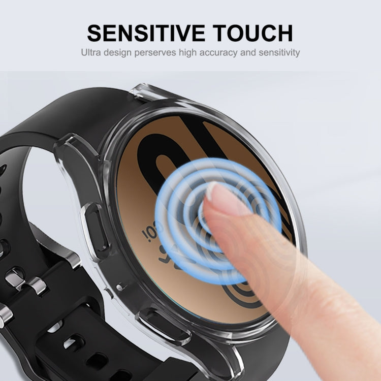 For Samsung Galaxy Watch6 44mm ENKAY Hat-Prince Full Coverage Electroplated Soft TPU Case with Screen Protection(Rose Gold) - Watch Cases by ENKAY | Online Shopping South Africa | PMC TechLife