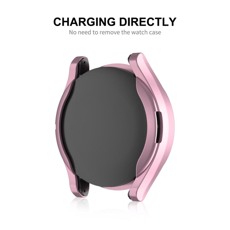 For Samsung Galaxy Watch6 Classic 43mm ENKAY Hat-Prince Electroplated Soft TPU Case + 0.2mm 9H Glass Screen Protector(Golden) - Watch Cases by ENKAY | Online Shopping South Africa | PMC TechLife