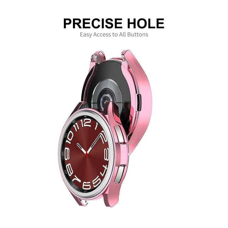 For Samsung Galaxy Watch6 Classic 47mm ENKAY Hat-Prince Electroplated Soft TPU Case + 0.2mm 9H Glass Screen Protector(Dark Green) - Watch Cases by ENKAY | Online Shopping South Africa | PMC TechLife | Buy Now Pay Later Mobicred