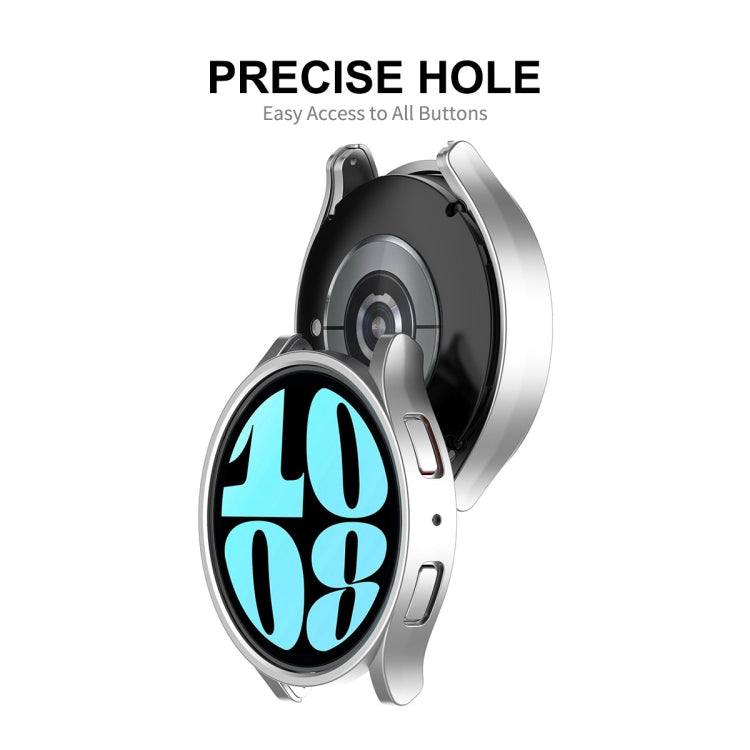 For Samsung Galaxy Watch6 40mm ENKAY Hat-Prince Electroplated Hard PC Case + 0.2mm 9H Glass Screen Protector(Rose Gold) - Watch Cases by ENKAY | Online Shopping South Africa | PMC TechLife