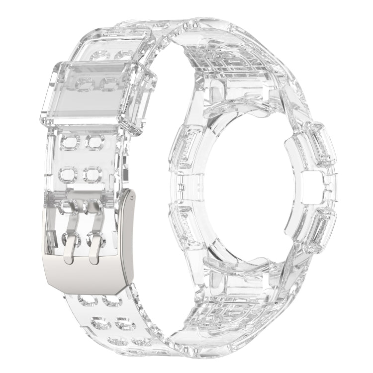 For Samsung Galaxy Watch6 44mm TPU Integrated Silicone Watch Band(Transparent White) - free shipping - PMC TechLife - Order now!