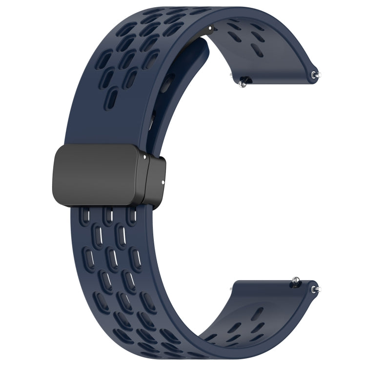 For Samsung Galaxy watch 5 Golf Edition 20mm Folding Magnetic Clasp Silicone Watch Band(Midnight Blue) - free shipping - PMC TechLife - Order now!
